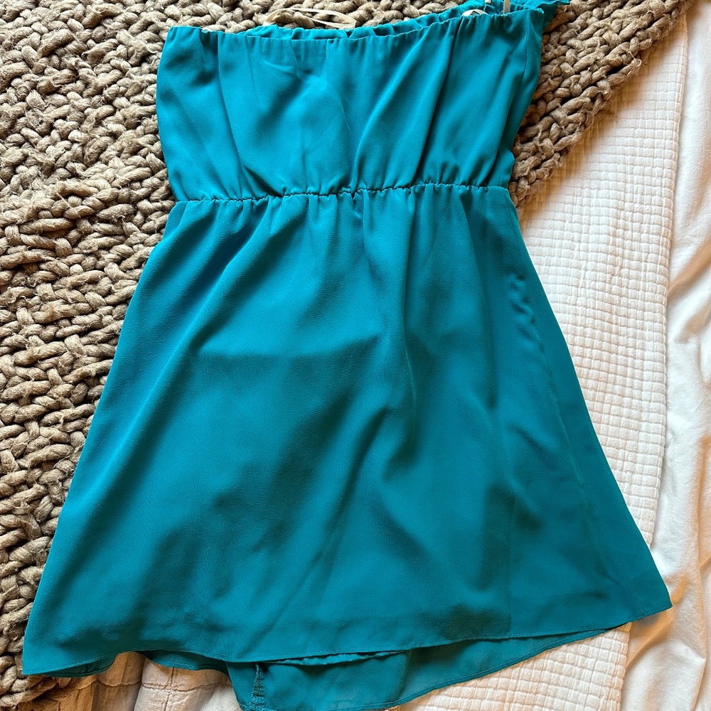 Bcbgeneration Strapless Pleated Ruffle Mini Dress… - image 4